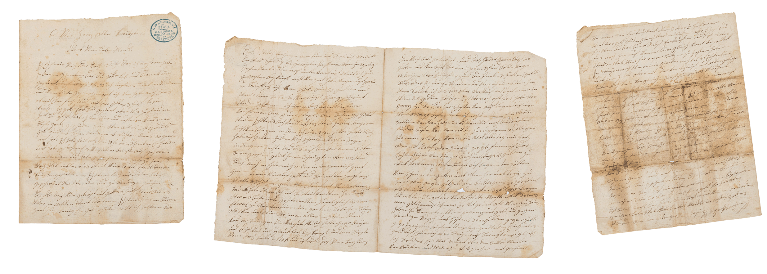 Originalbrief von Josef Speck­bacher aus Wien an seine Frau