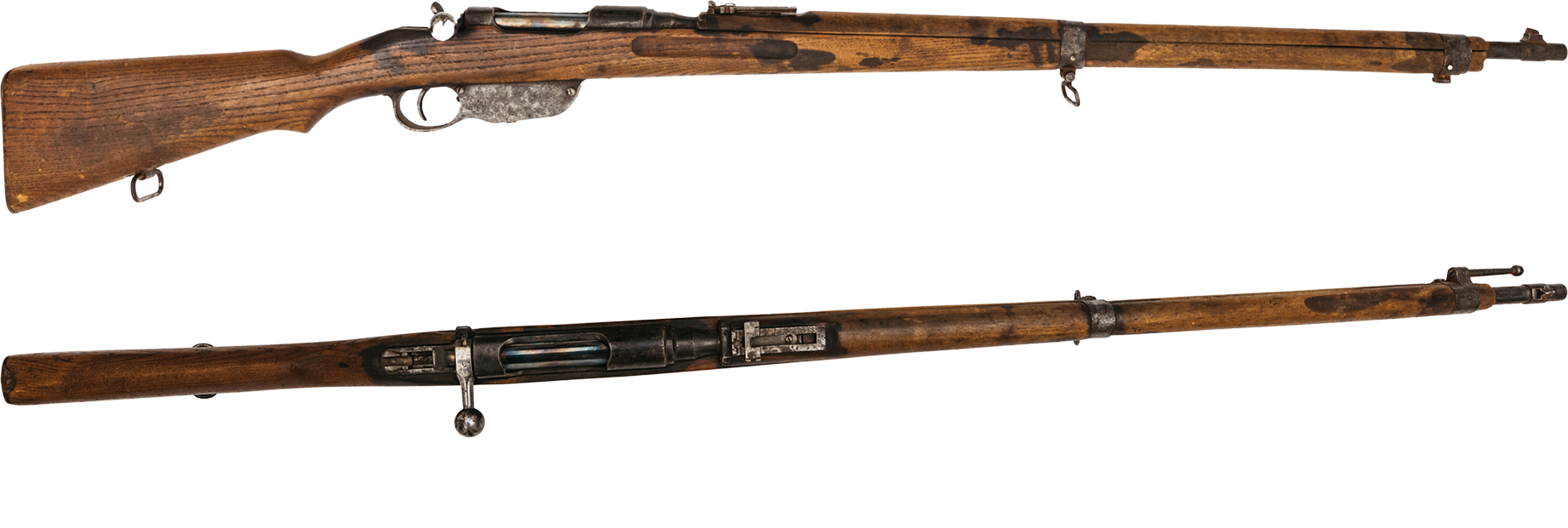 Gewehr Mannlicher M. 95 mit Patronentaschen